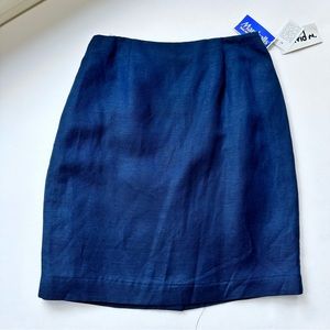 NWT David N linen lined skirt 12